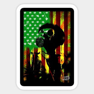 Gas Mask Series - American Greed Sticker